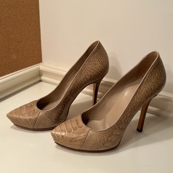 Vintage Gucci Python Pump Heels - Picture 1 of 3